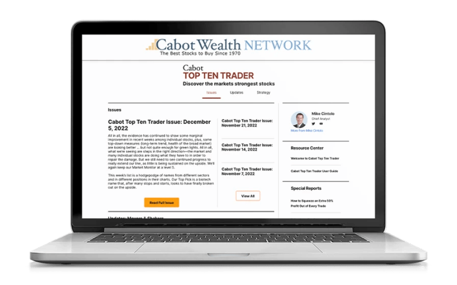 Cabot Top Ten Trader Homepage Cabot Top Ten Trader Homepage